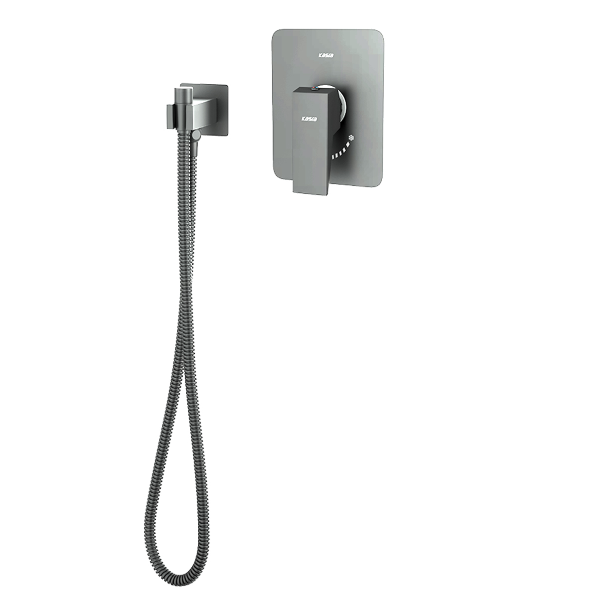 Shir-Toalet-damon-chrome-mat ملزومات شير توكار توالت دامون فلت كروم مات كسري - Image 1