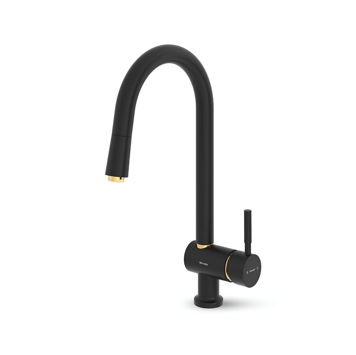 monacoplus blackgold شير سينك شاوري موناكو پلاس مشكي طلا شودر - Image 1