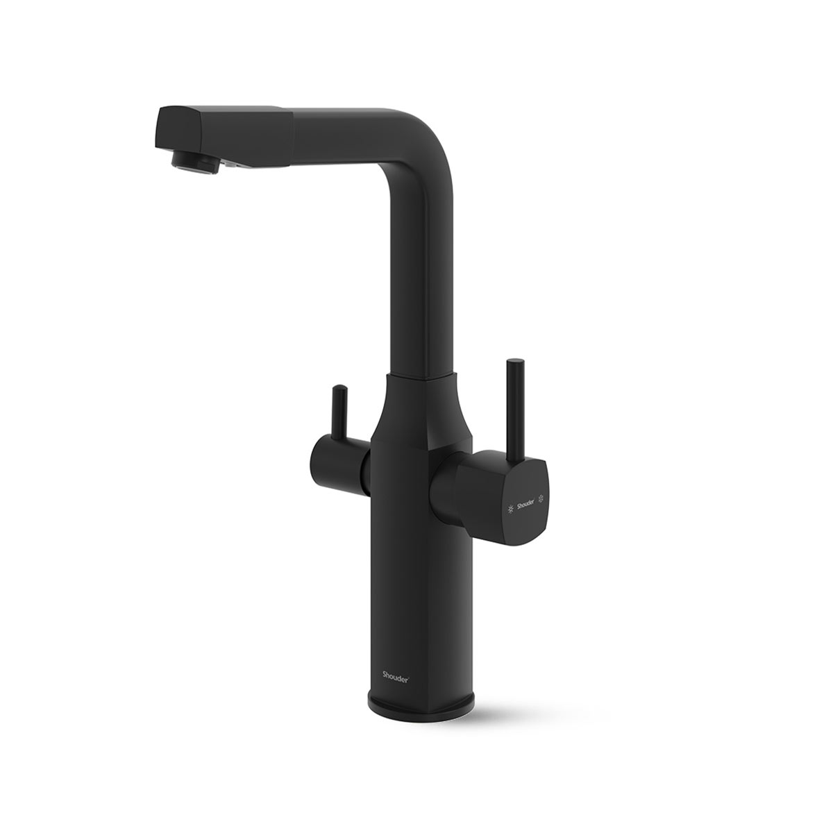 sink-yonik-black شير سينك دومنظوره يونيك مشكي كروم شودر - Image 1